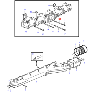 130201 шпилька Volvo Penta