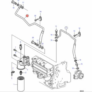 20797400 топливная труба Volvo Penta
