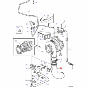 22322833 соединительная труба Volvo Penta