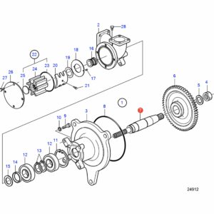 23515793 вал насоса забортной воды Volvo Penta