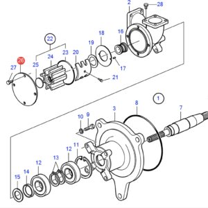 22952105 Крышка насоса Volvo Penta