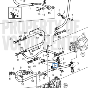 21311221 топливная труба Volvo Penta