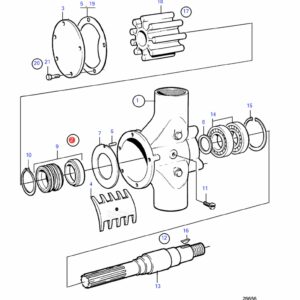 21951412 Ремкомплект насоса забортной воды Volvo Penta
