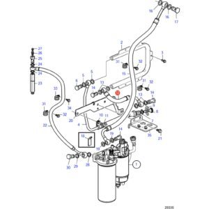 21963434 топливный шланг Volvo Penta