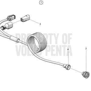23746426 Проводка электромагнитного клапана Volvo Penta