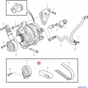 24204919 Комплект натяжителя ремня Volvo Penta