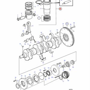3848526 Комплект гильзы цилиндра Volvo Penta