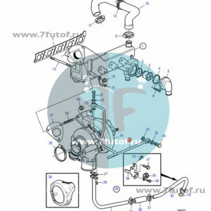 3841559 Трубка давления масла Volvo Penta