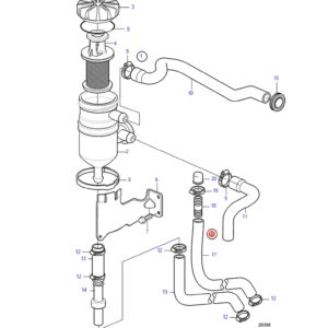 3849236 Шланг в сборе Volvo Penta