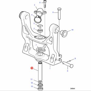 3862246 поворотный кулак Volvo Penta