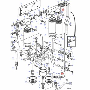 3886153 шланг подачи масла Volvo Penta
