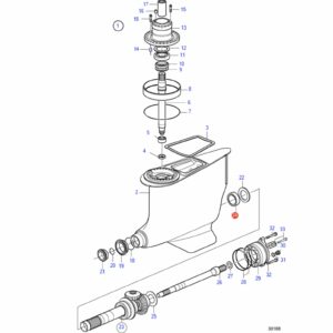 996462 игольчатый роликовый подшипник Volvo Penta
